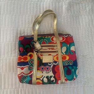 Colorful Coach Poppy purse